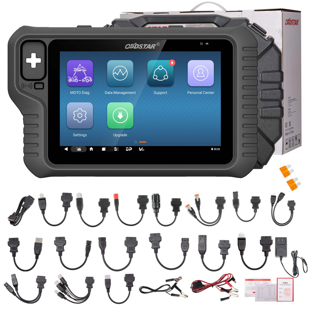 OBDSTAR MOTOMASTER Motorcycle Scanner Support CAN FD DoIP MOTO Diag IMΜΟ ECU Flasher ODO Meter RFID Remote Test