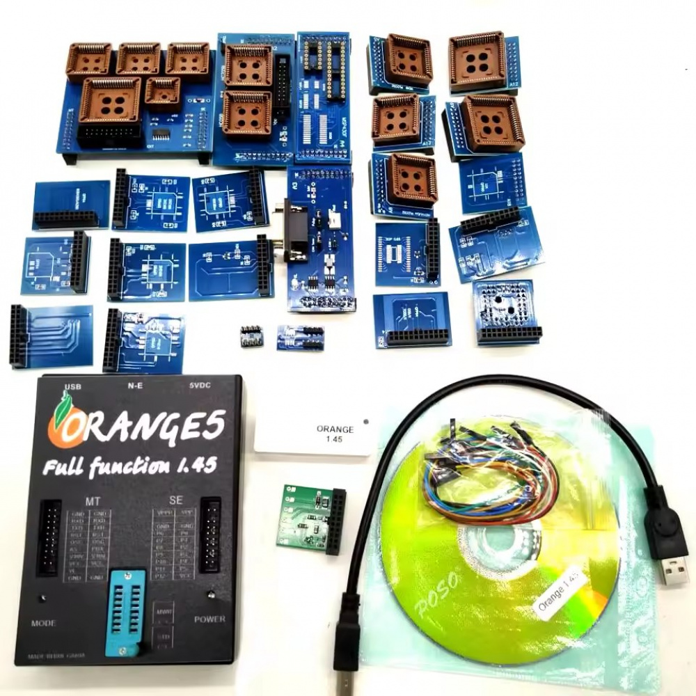 Orange5 Programmer Tool V1.45 Latest Software Full Activation Full Packet Hardware with Dongle ECU Program Device