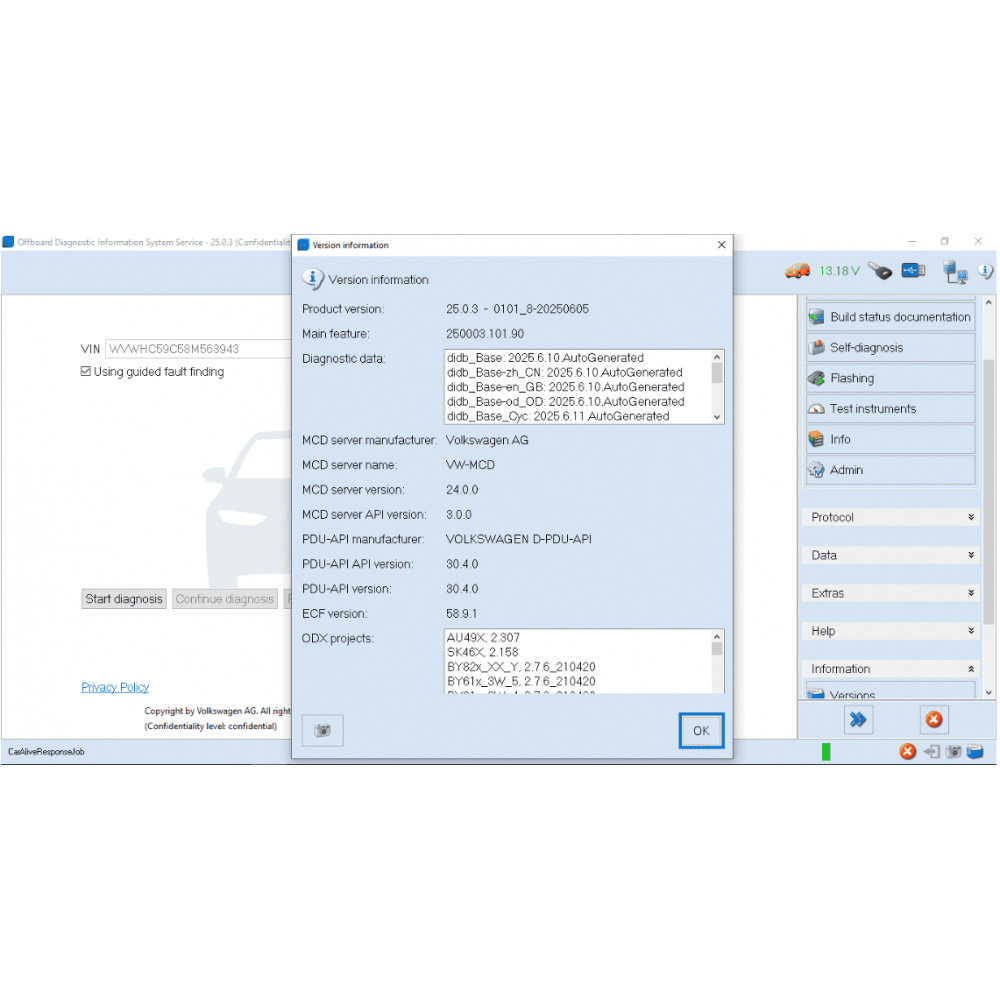 Latest ODIS V25.03 and ODIS Engineering V19.0 Software For VAS6154A Serials Remote Download Installation
