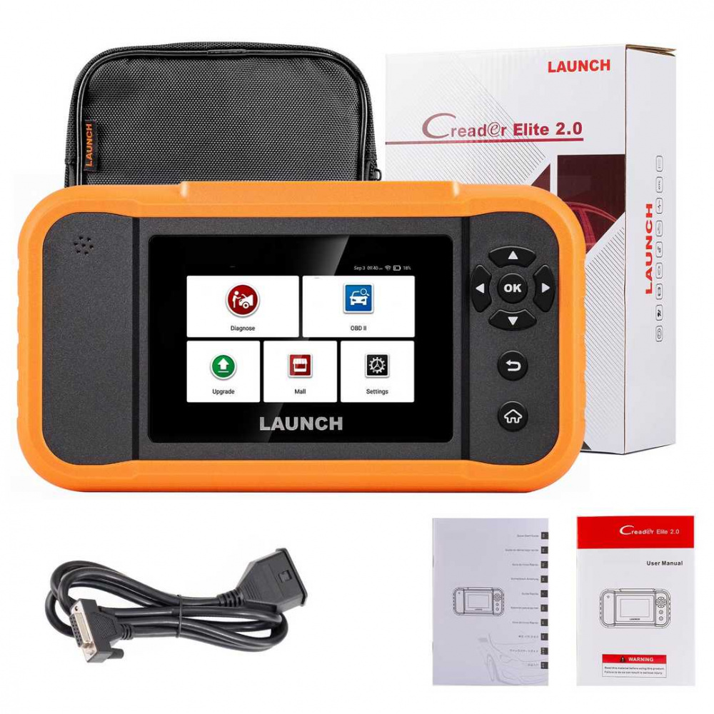 LAUNCH X431 Elite 2.0 Car Diagnostic Tools for BENZ/BMW/Audi/GM/TOYOTA/NISSAN/Renault/Peugeot/Citroen/Kia OBD2 Code Reader Scanner