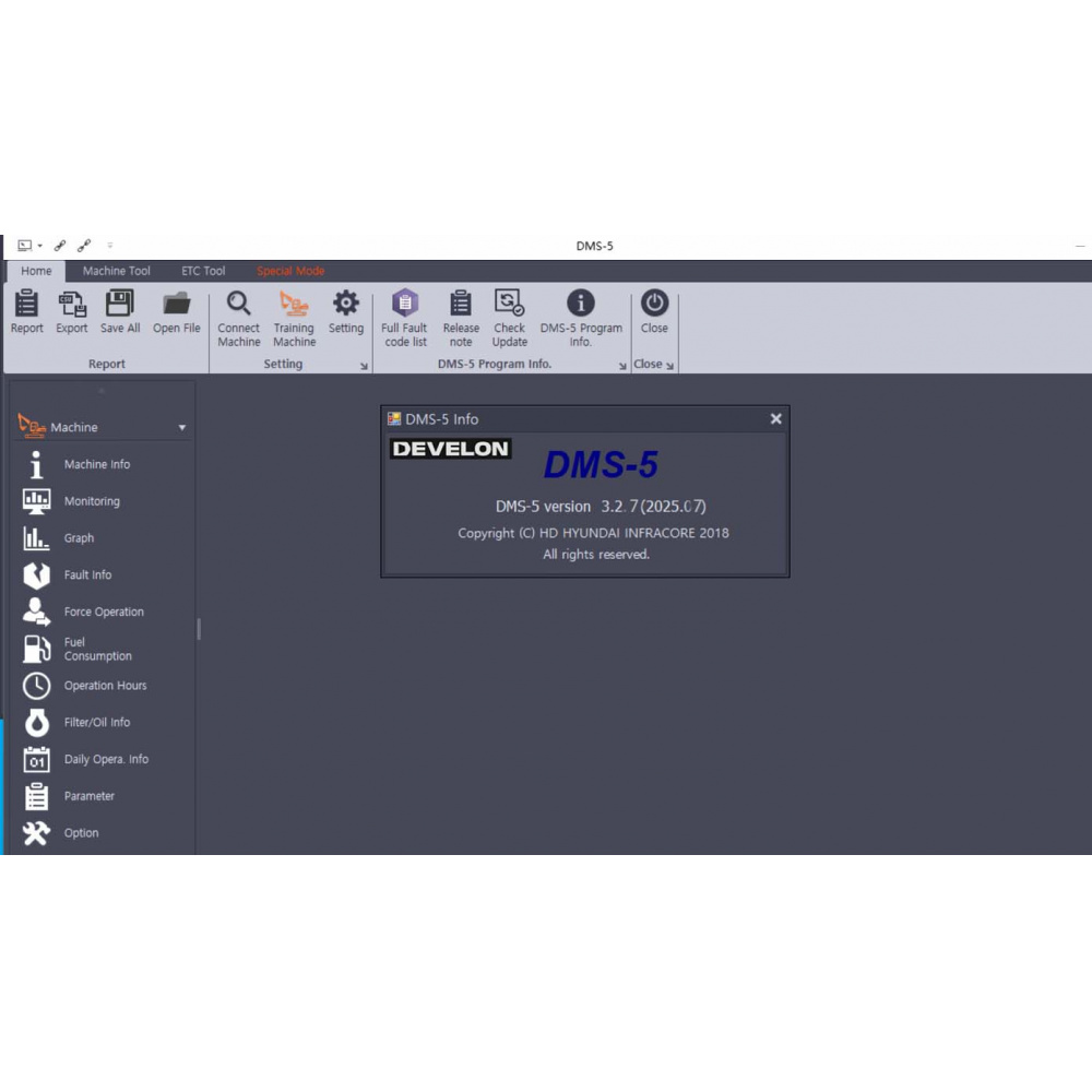 2025.07 DOOSAN (DEVELON) DMS 5 -3.2.7 Diagnostic Software
