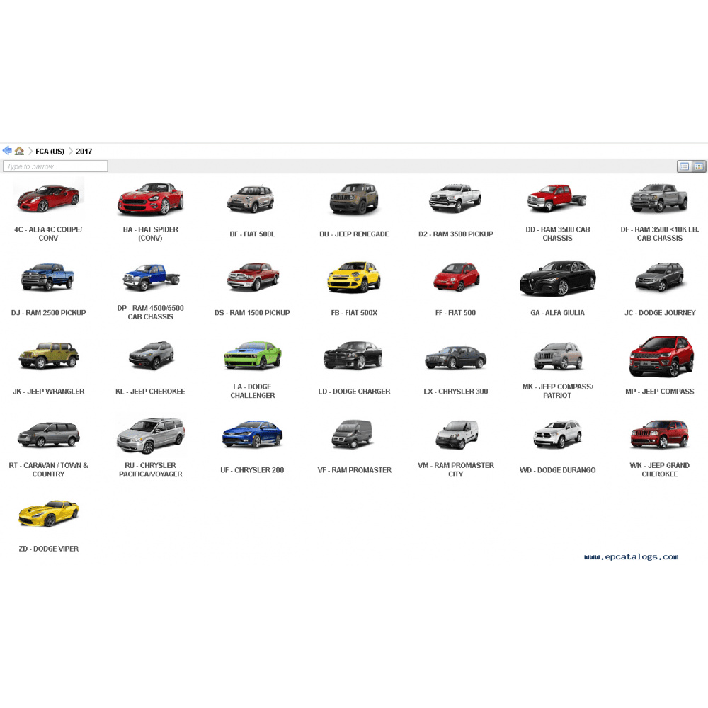 2025.07 Chrysler FCA EPC5 Parts Catalog