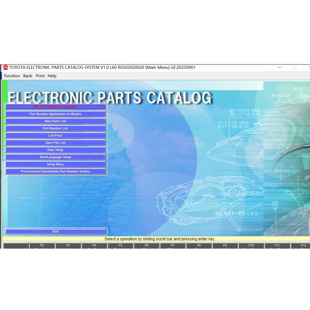 2025.09 Toyota Lexus EPC All Regions Parts Catalog