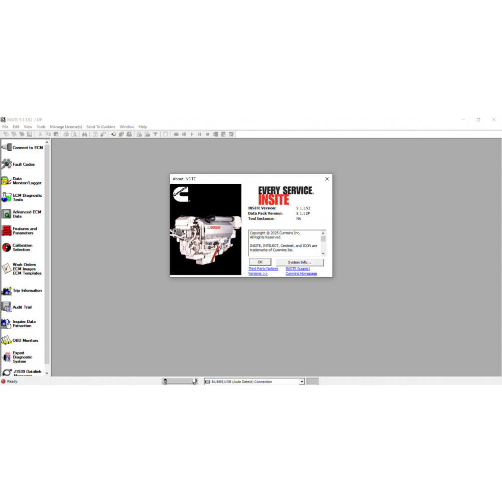 CUMMINS INSITE 9.1.1 PRO 2025 Diagnosis Software