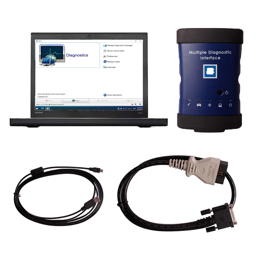 MDI For GM Diagnostic Tool Obd2 Scanner Plus Lenovo X270 Laptop V2025.09 Software