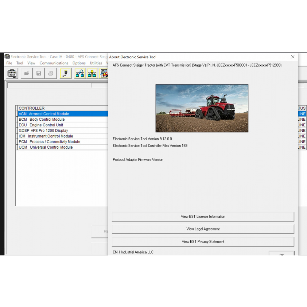 New Holland Electronic Service Tools CNH EST 9.12 2025 Diagnostic Software and eTimGo 8.21 OFFLINE Repair Manual