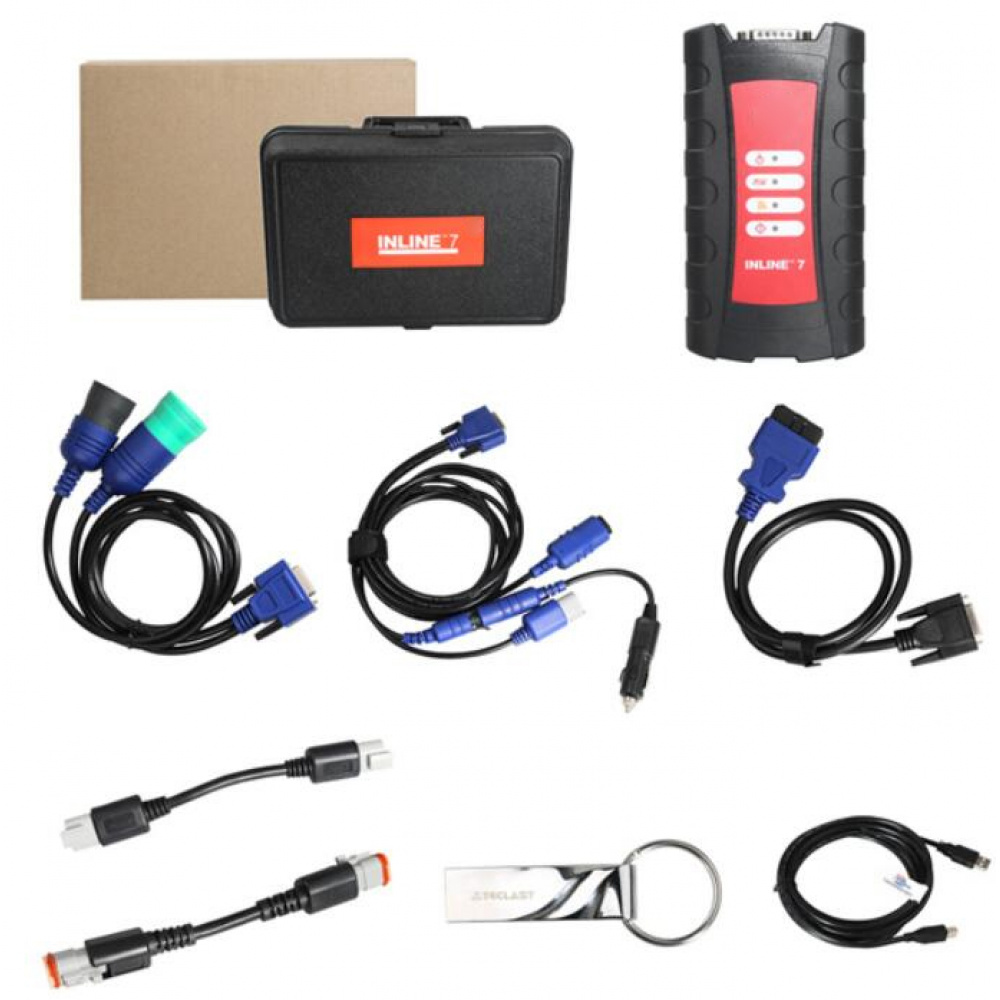 C-ummins INLINE 7 Data Link Adapter Cummins Truck Diagnostic Tool with Cummins Insite 8.7/9.2.0 Software