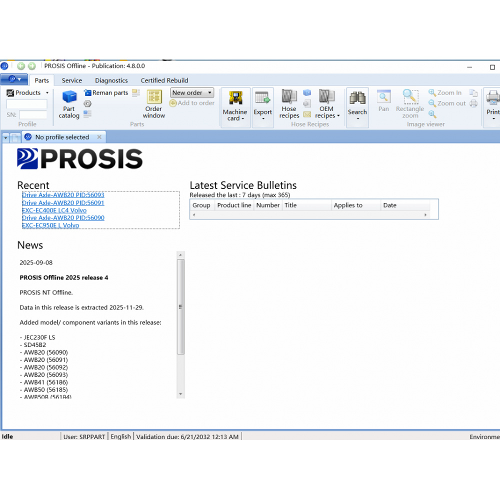 2025.12 V-olvo PROSIS 2025 Q4 Parts Catalog & Repair Manual for Volvo Construction