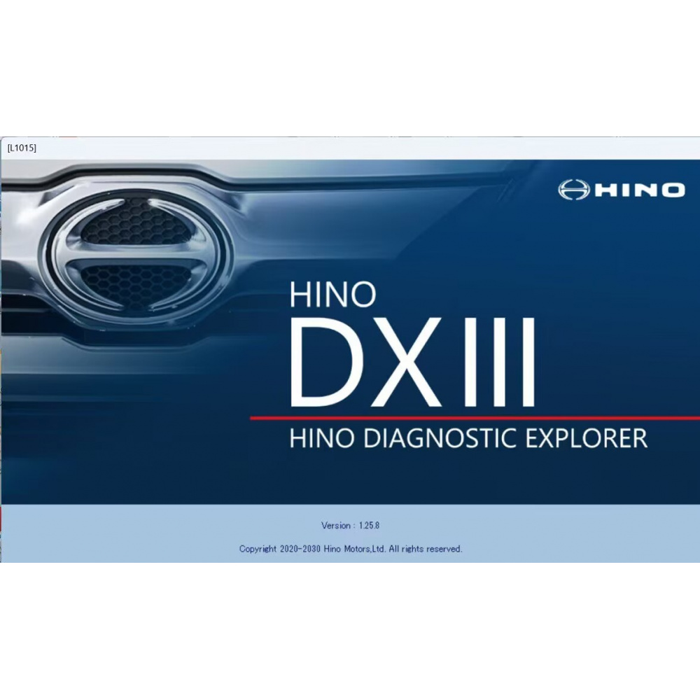 Hino Diagnostic Explorer 3 (Hino DX3 v1.25.8) 2025.11 Diagnostic Software