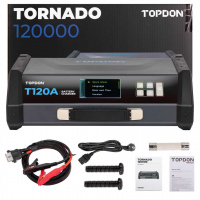 Topdon Tornado 120000 Battery Charger 120A Stable Programming Power Supply for 12V Vehicles