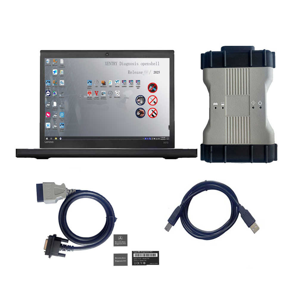V2025.12 Mercedes BENZ C6 MB SD Connect C6 DoIP Xentry Diagnosis VCI Plus Lenovo X270 Laptop Ready to Use