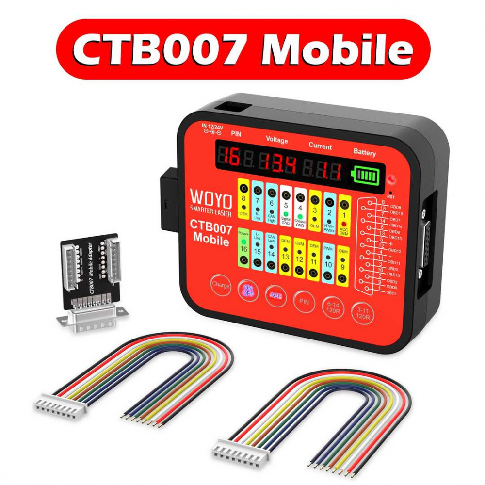 WOYO CTB007 Mobile OBD2 Diagnostic Test Box ECU Bench Tester