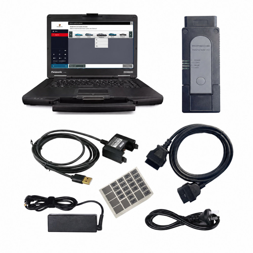 Porsche Piwis 4 Tester Piwis IV Diagnostic Tool With V43.700.005 + V38.250 Software