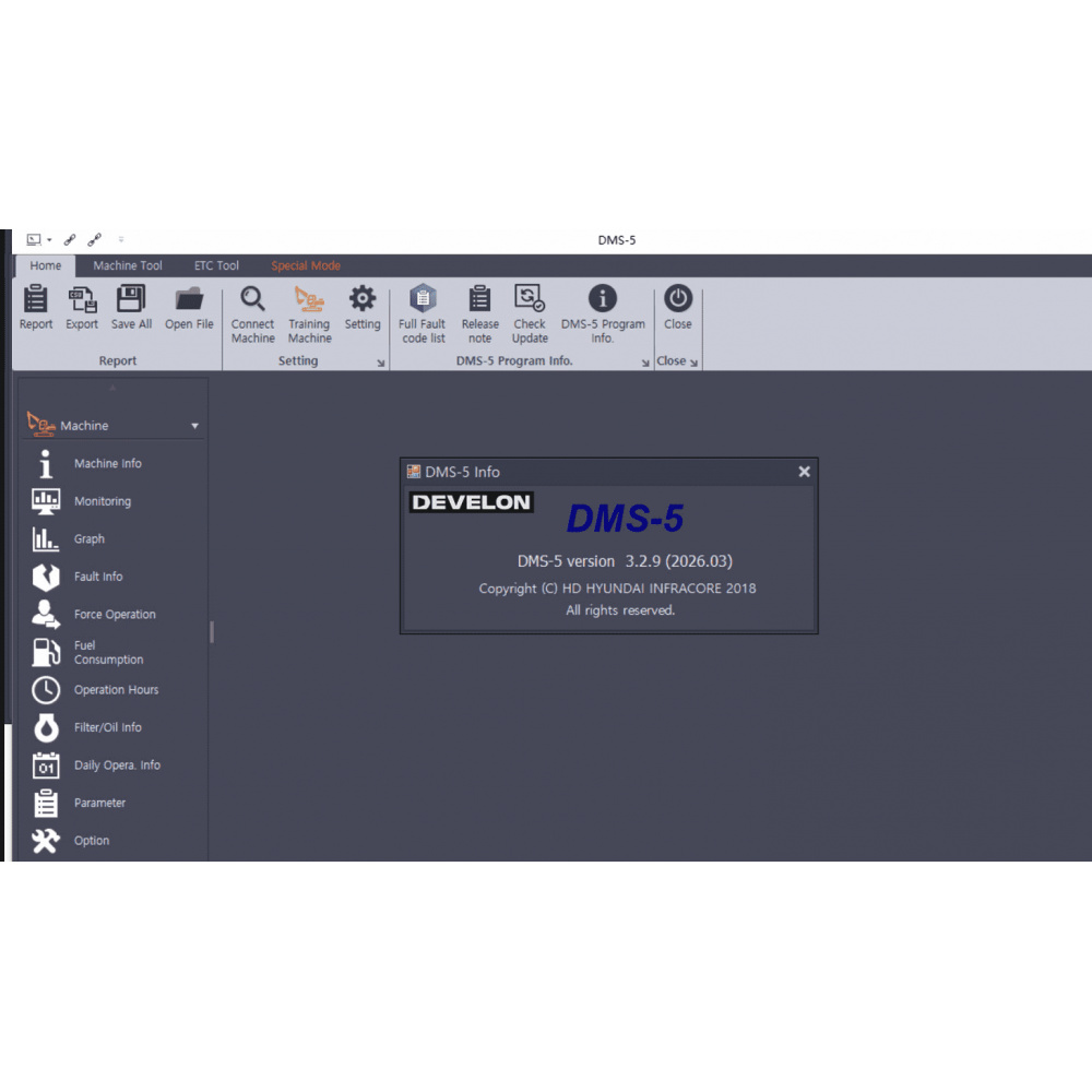 2025.08 DOOSAN (DEVELON) DMS 5 -3.2.8 Diagnostic Software