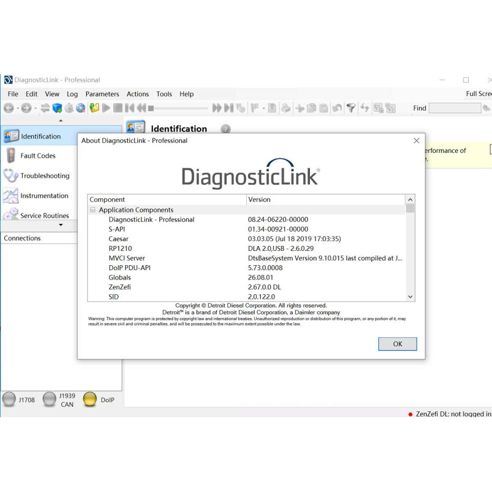 2026.08 Detroit Diesel Diagnostic Link 8.24 (replaced DDDL 8.22, 8.23) Offline Professional