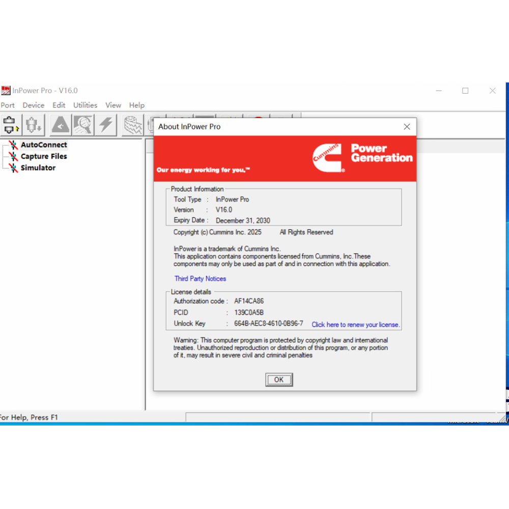Cummins lnPower Pro V16.0 + INCAL 2025 Diagnosis Software