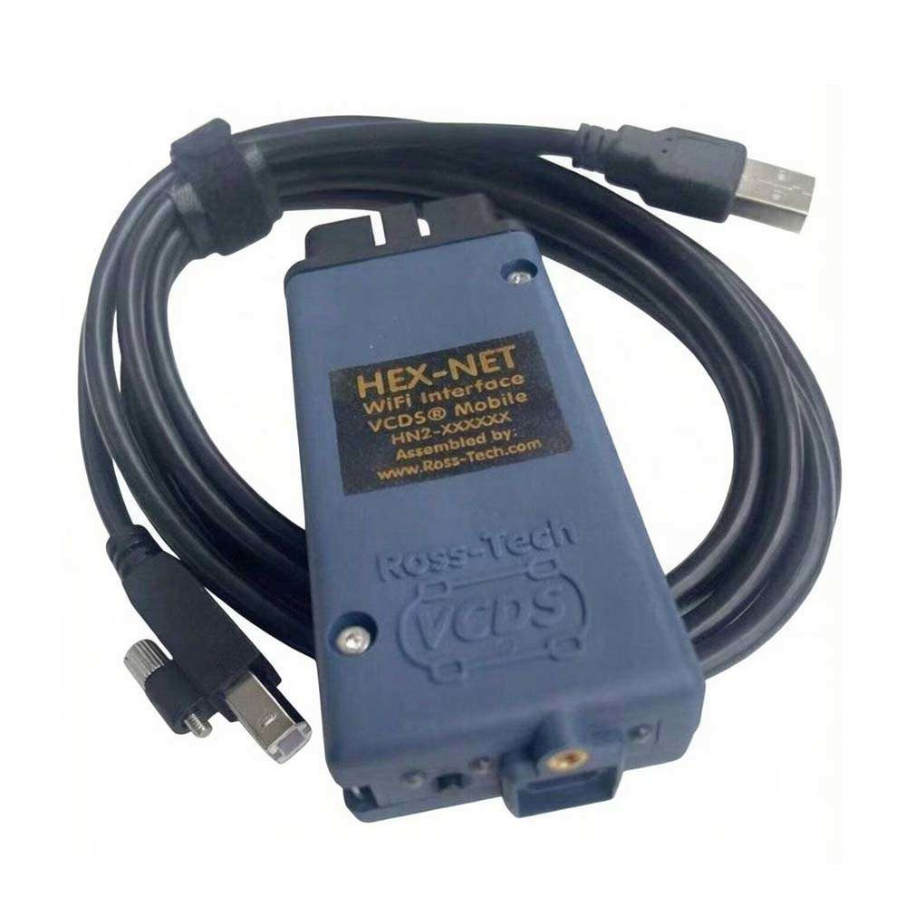 Newest HEX-NET VCDS HEX-V2 V2026.03 Diagnostic Cable Intelligent Dual-K plus CAN USB or WiFi Interface